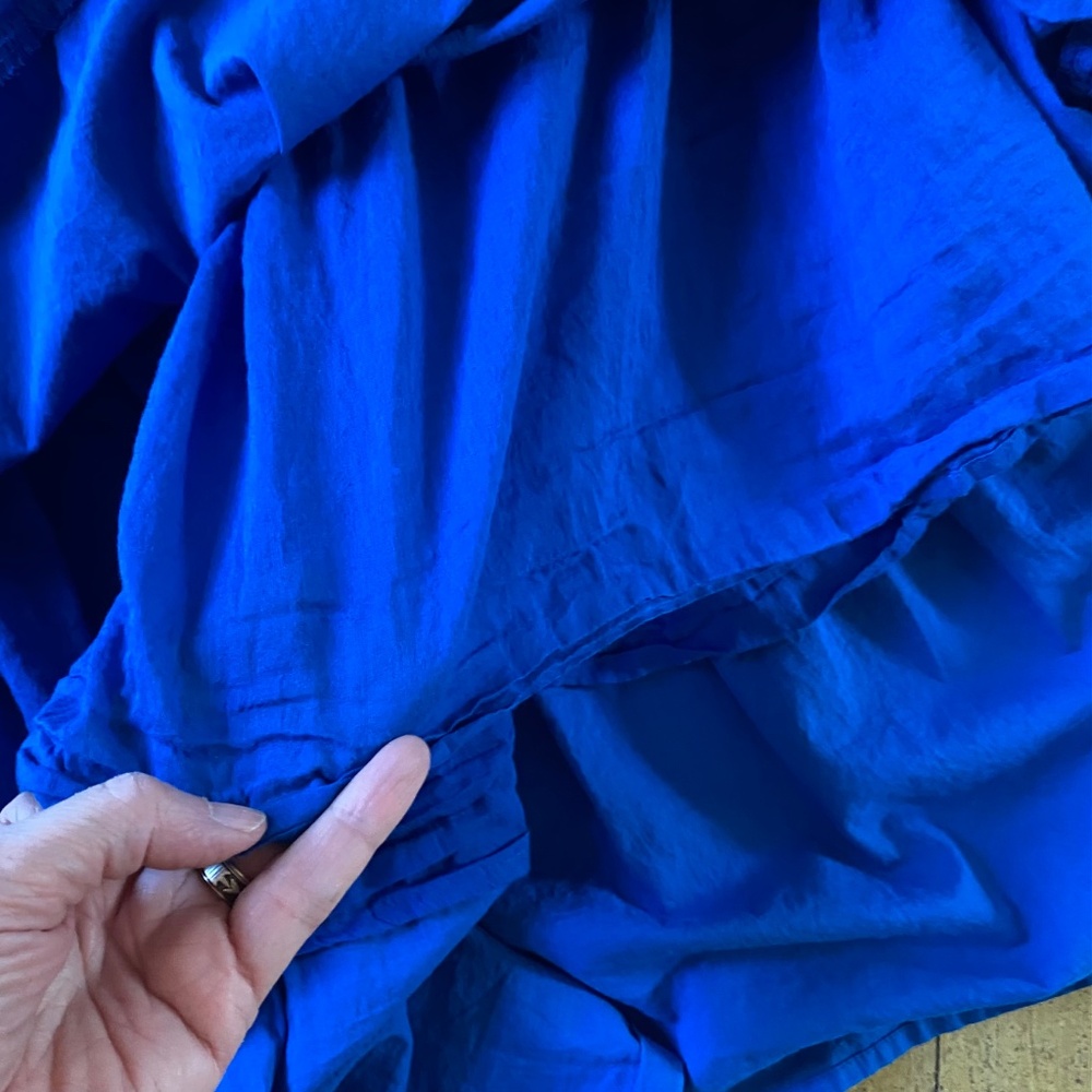 french blue Briton Court tiered dress - Picture 5 of 8